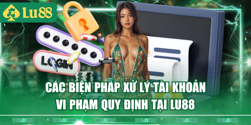 Các biện pháp xử lý tài khoản vi phạm quy định tại LU88