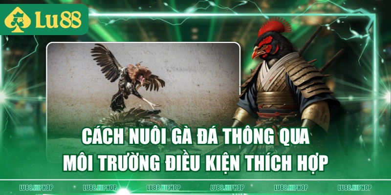 Cách nuôi gà đá thông qua môi trường điều kiện thích hợp